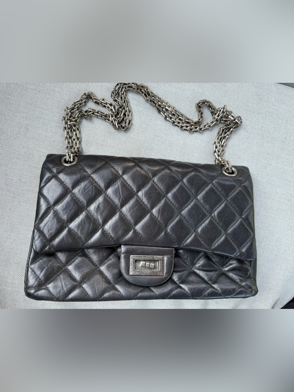 Japan vintage Chanel 2.55 double flap